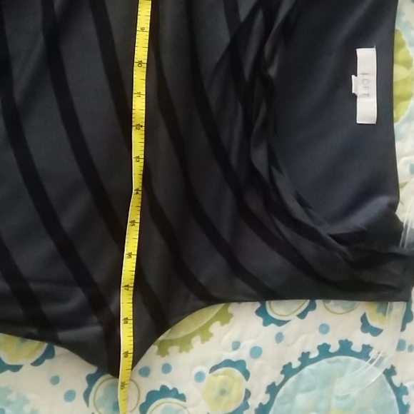 Ann Taylor loft cowl neck striped dress xl - Picture 3 of 4